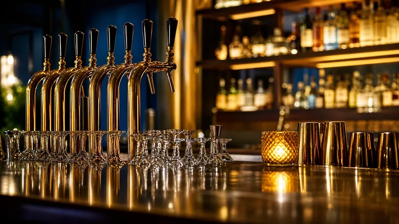 Tap handles and glassware on a polished bar, How to Start a Brewery, Cidery, Distillery or Winery in Vermont