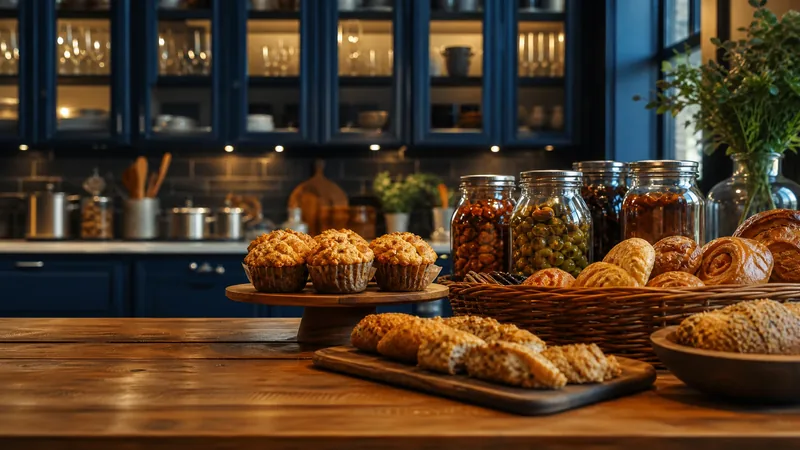 Home kitchen counter with jars and baked goods ready for market, Vermont Cottage Food Law