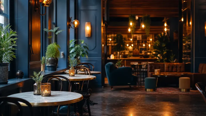 Warm cafe interior with bistro tables, How to Start a Restaurant in Vermont